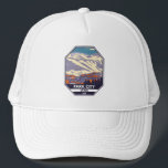 Park City Utah Wintergebiet Emblem Truckerkappe<br><div class="desc">Park City Winter Kunstdesign zeigt die Winterlandschaft.</div>