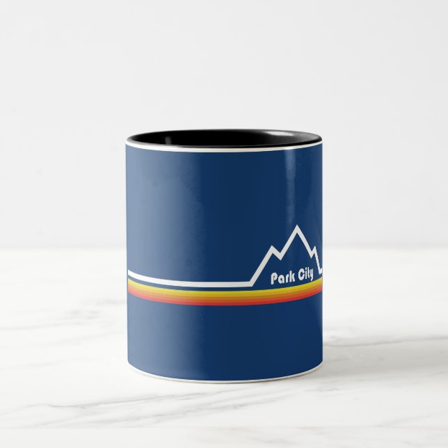 Park City, Utah Zweifarbige Tasse (Mittel)