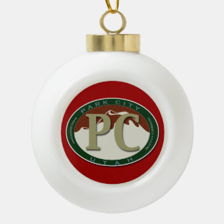 Park- CityKeramik-Andenken-Verzierung Keramik Kugel-Ornament