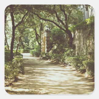 Park des Labyrinths von Horta Quadratischer Aufkleber