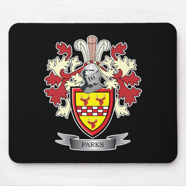Park-Familienwappen-Wappen Mousepad (Vorne)
