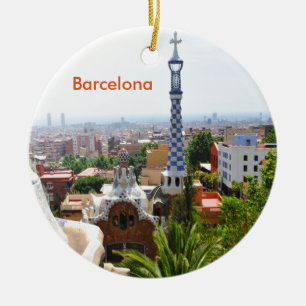 Park Guell in Barcelona, Spanien Keramik Ornament