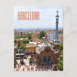 Park Guell in Barcelona, Spanien Postkarte