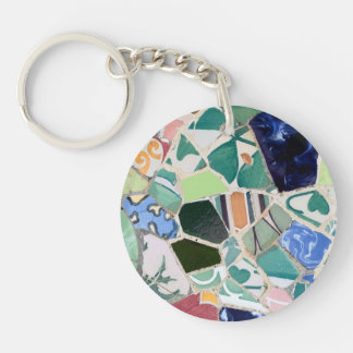 Park Guell Mosaik-Schlüsselanhänger Schlüsselanhänger
