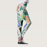 Park Guell Mosaiken Leggings<br><div class="desc">Bunte dekorative Mosaiken im Park Güell in Barcelona,  Spanien. Park Güell ist eins der bekanntesten Beispiele von Antoni Gaudí-Architektur. Farbphotographie.</div>