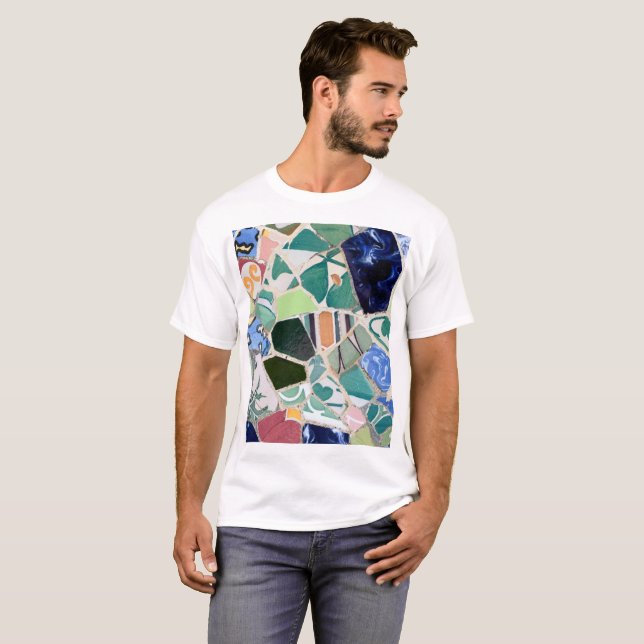 Park Guell Mosaiken T-Shirt (Vorne ganz)