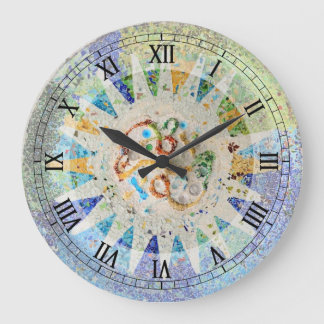 Park Guell Mosaiken Wanduhr