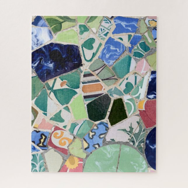 Park Guell Mosaikpuzzlespiel (Vertikal)