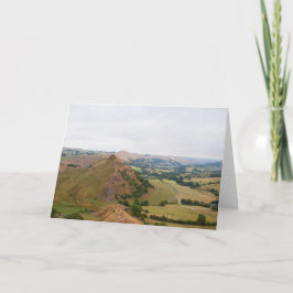 Park Hill aus Chrome Hill, Peak District, Derbysh Karte