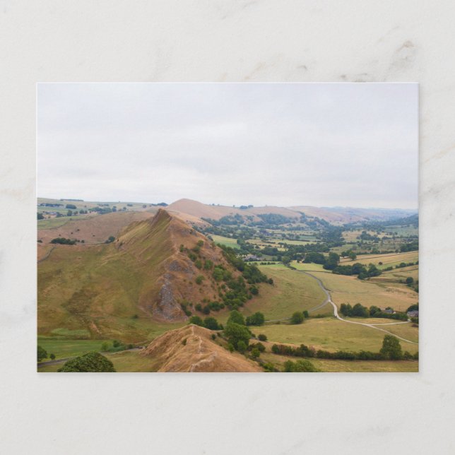 Park Hill aus Chrome Hill, Peak District Postkarte (Vorderseite)