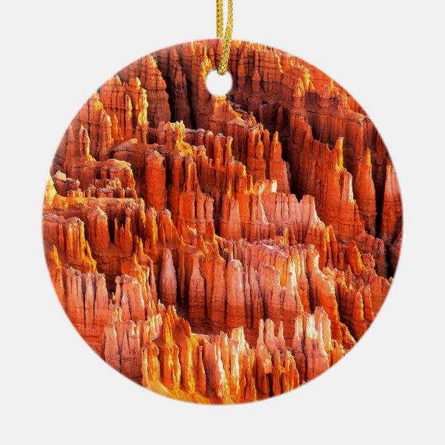 Park Hoodoos Bildungen Bryce Schlucht Utah Keramikornament (Vorne)