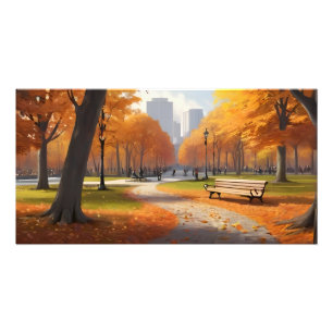 Park im Herbst Fotodruck