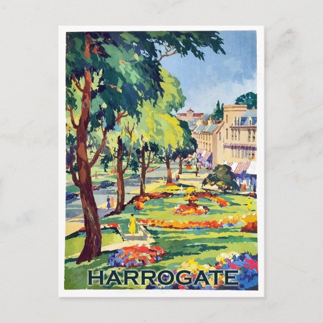 Park in Harrogate Wellness-Center town, North York Postkarte (Vorderseite)