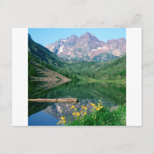 Park Maroon Bells White River Colorado Postkarte