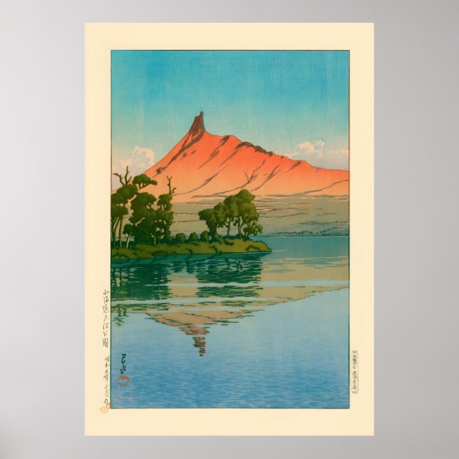 Park Onuma Hokkaido (Kawase Hasui) Poster (Vorne)