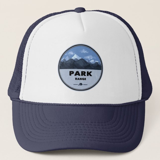 Park Range Colorado Camping Truckerkappe (Vorderseite)