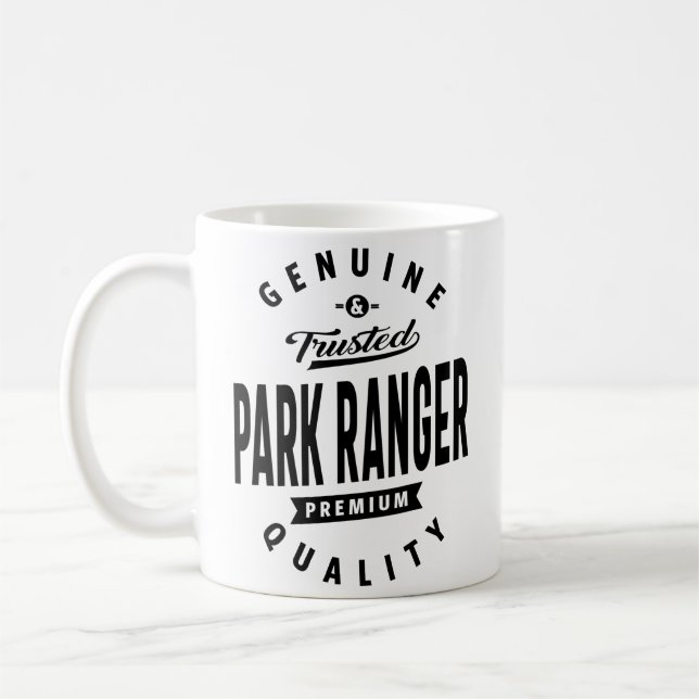 Park Ranger Geschenk Funny Job Titel Beruf Kaffeetasse (Links)