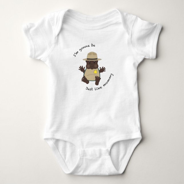 Park Ranger Mommy Baby Strampler (Vorderseite)