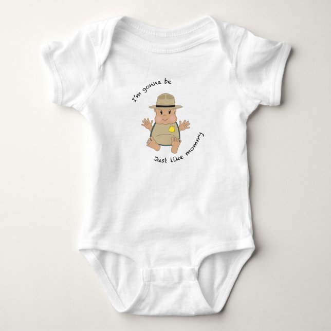 Park Ranger Mommy Baby Strampler (Vorderseite)