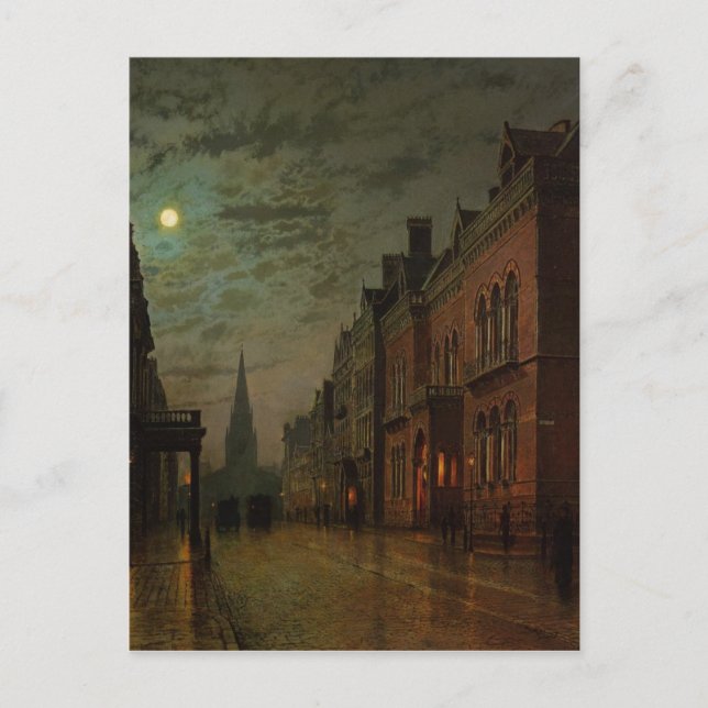 Park Row, Leeds von John Atkinson Grimshaw Postkarte (Vorderseite)