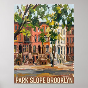 Park Slope Brooklyn New York Poster