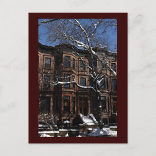 Park Slope, Brooklyn, NY Brownstone Postkarte