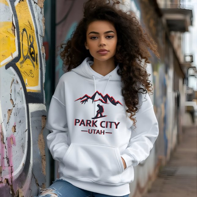 Park Stadt Utah Snowboarden Hoodie (Von Creator hochgeladen)