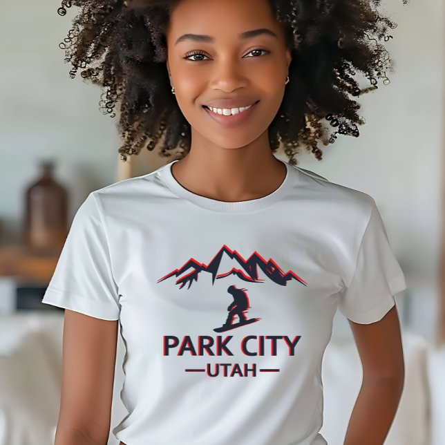 Park Stadt Utah Snowboarden T-Shirt (Von Creator hochgeladen)