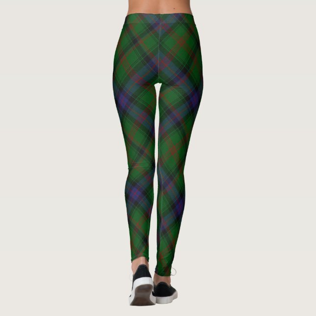Park tartan grün kariert leggings (Rückseite)