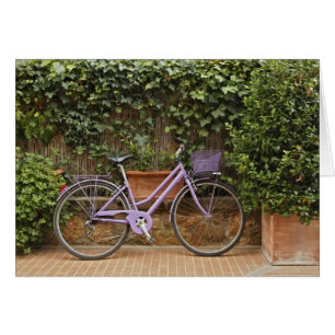 Parked bicycle, Pienza, Italy, Tuscany