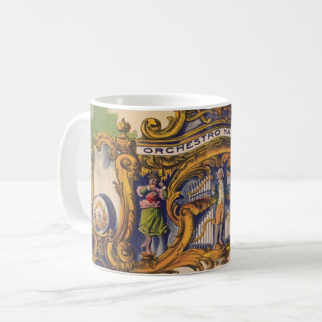 Parker Band Organs, berühmt für Schönheit und Ton Kaffeetasse (Vorderseite Links)