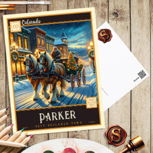 Parker, Colorado   Carte postale Vintage