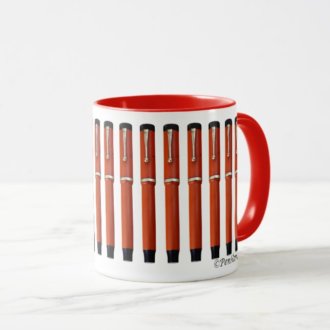 Parker Duofold Big Red Fotain Pens Tasse (VorderseiteRechts)