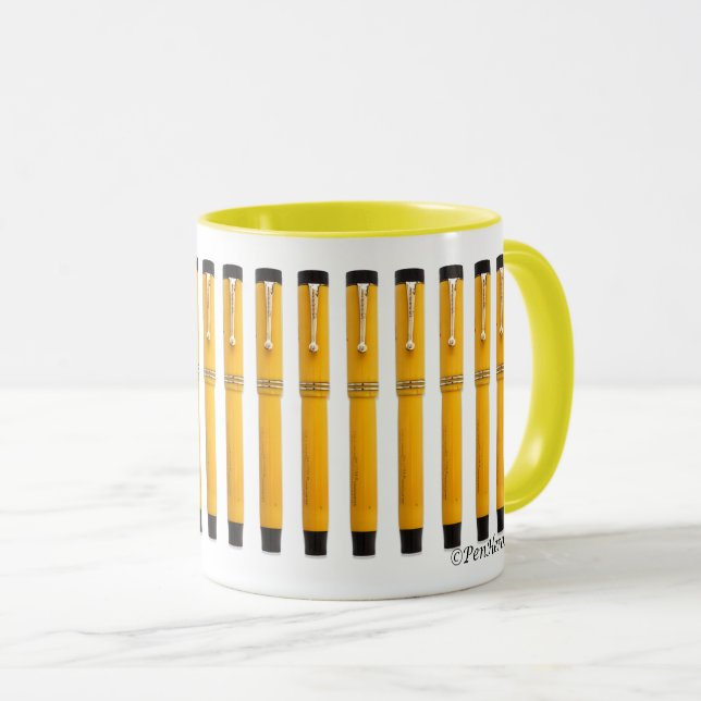 Parker Duofold Mandarin Fountain Pens Tasse (VorderseiteRechts)