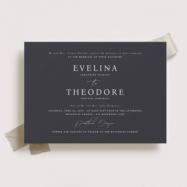 Parker Formal Landsape Hochzeit Einladung (Von Creator hochgeladen)