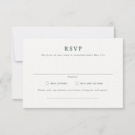 Parker Formal Landscape Wedding RSVP Card Einladung
