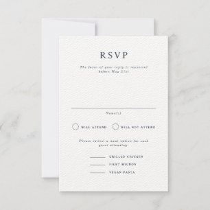 Parker Formal Portrait Wedding RSVP Card Einladung