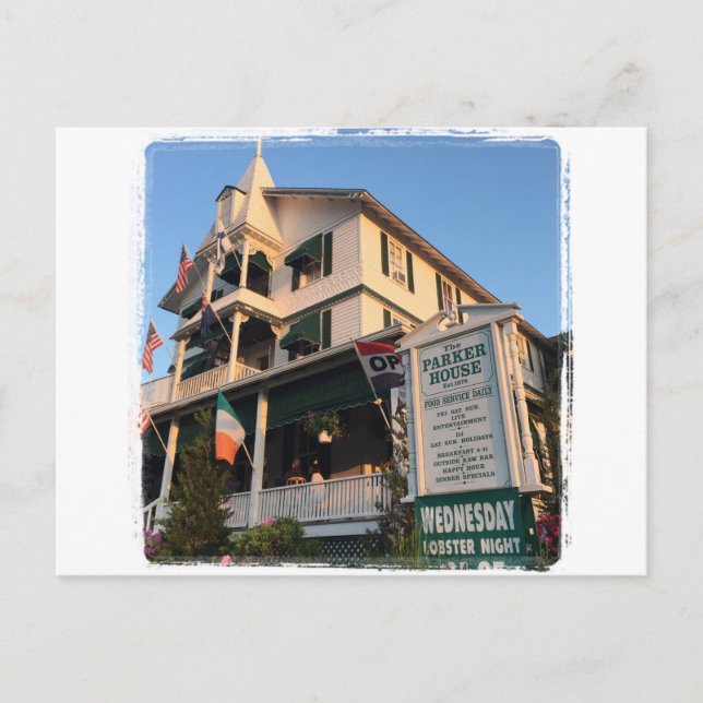 Parker House Sea Girt, NJ Postkarte (Vorderseite)