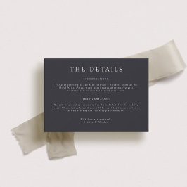 Parker Landscape Wedding Details Card Einladung