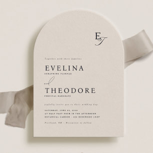 Parker Monogram Wedding Einladung