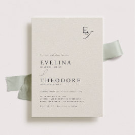 Parker Monogram Wedding Invitation Einladung