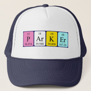 Parker Periodenname Truckerkappe