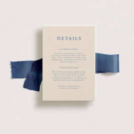 Parker Portait Wedding Details Card Einladung