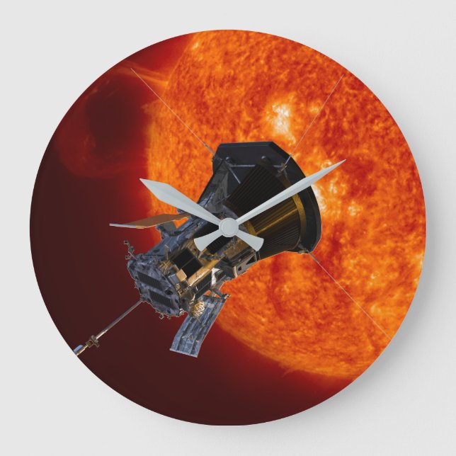 Parker Solar Probe Spacecraft Große Wanduhr (Vorderseite)