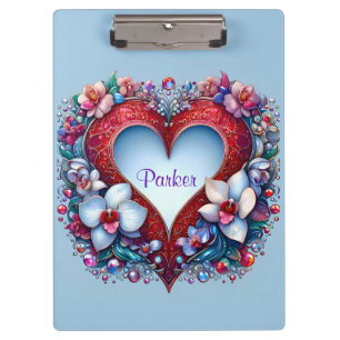 PARKER ~ Valentinstag ~ Zwischenablage Klemmbrett