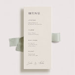 Parker Wedding Dinner Menükarte<br><div class="desc">Diese Hochzeitseinladung zeigt ein elegantes und formales Design, das sich perfekt für eine anspruchsvolle Zeremonie eignet. Die Einladung zeigt eine minimalistische Ästhetik, mit klaren Linien und einem Schwerpunkt auf Typografie. Die Namen werden in einem klassischen Serif-Schriftart prominent dargestellt, was dem Stück eine zeitlose Gnade verleiht. Die Verwendung eines einfachen Ampersands...</div>