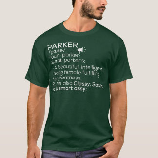 Parkername Parker Definition Parker Weibliche Beze T-Shirt