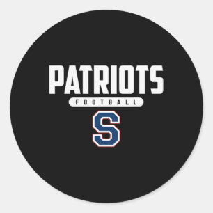 Parkersburg South Patriots Logo Football Hs Runder Aufkleber