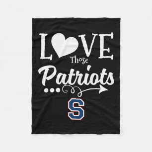 Parkersburg South Patriots Logo-Liebe Diese Fleecedecke