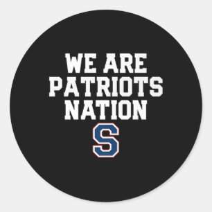 Parkersburg South Patriots Logo Nation Hs Runder Aufkleber